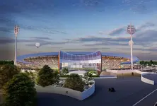Varanasi International Cricket Stadium: અર્ધ ચંદ્ર, ડમરૂ, ત્રિશૂળ... વારાણસીનું ક્રિકેટ સ્ટેડિયમ થયુ શિવમય, જુઓ તસવીર