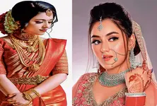 નવવધૂની  હેરસ્ટાઈલ                                                     .