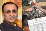 Vijay Rupani's funeral procession