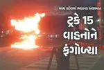 Madhya Pradesh : Indore People Set Truck On Fire Who Hit 15 Vehicles On Road One Died Two Are In Critical Condition