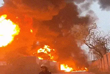 fire breaks out at chemical factory in Pipalaj Ahmedabad