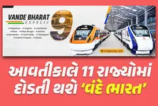 ગુજરાત સહિત 11 રાજ્યોને આવતીકાલે મળશે 9 'વંદે ભારત' ટ્રેન, જાણી લો રુટ, PM બતાવશે લીલીઝંડી