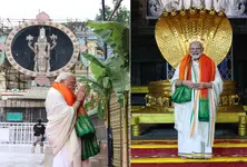 PM મોદીએ તિરુપતિ બાલાજી મંદિરમાં કરી વિશેષ પૂજા-અર્ચના, ભગવાન વેંકટેશ્વરના લીધા આશીર્વાદ