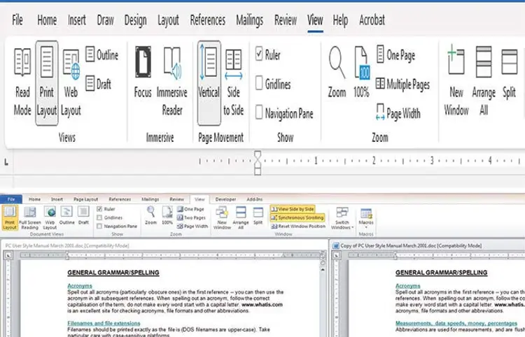 એક જ વર્ડ ફાઈલમાં એક સાથે બે જગ્યાએ કામ કરવું છે ? 1 - image
